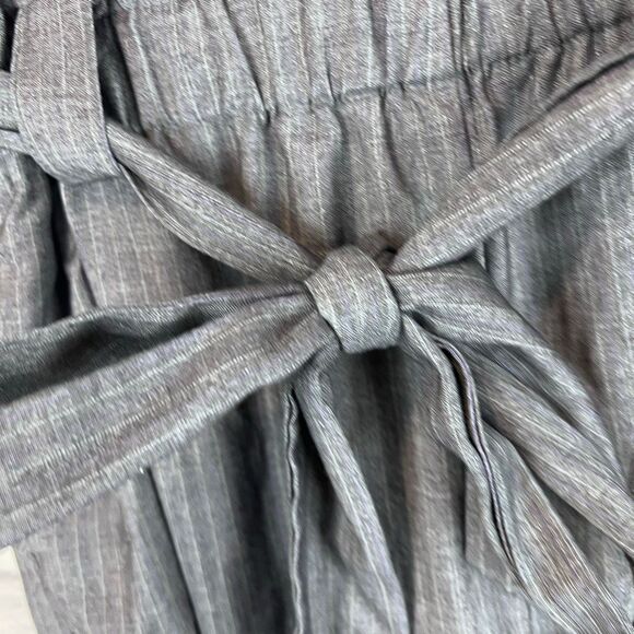 Cartonnier Gray Paperbag Waist Tie-Front Trousers Women’s Pants - Picture 4 of 8